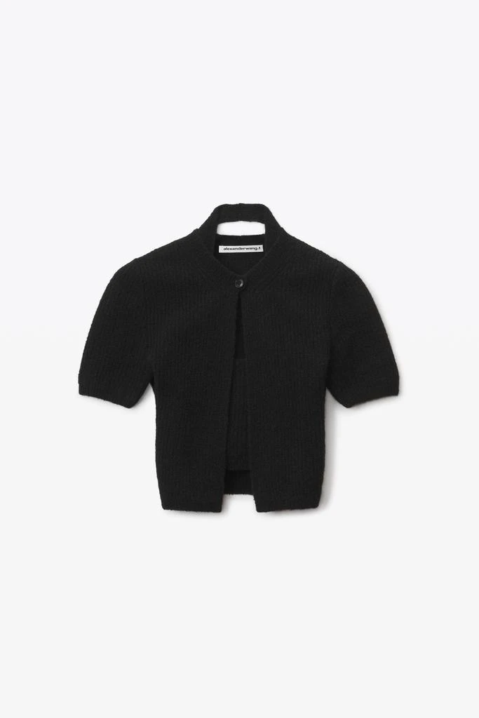 商品Alexander Wang|SHORT-SLEEVE TWINSET CARDIGAN,价格¥2212,第3张图片详细描述