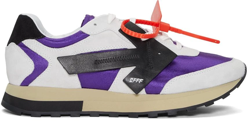 商品Off-White|White & Purple HG Runner Sneakers,价格¥2221,第1张图片