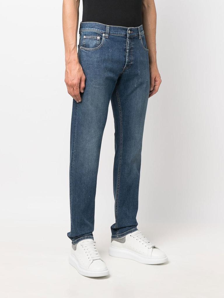 ALEXANDER MCQUEEN Cotton denim jeans商品第4张图片规格展示