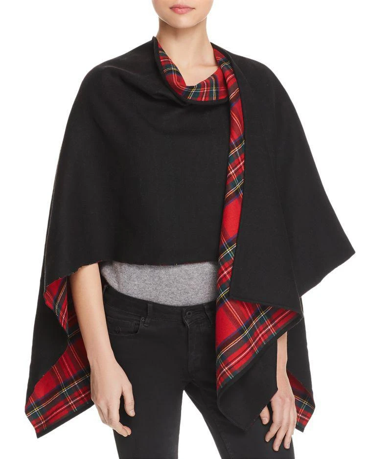 商品Burberry|Cropped Tartan Charlotte Cape,价格¥6344,第1张图片
