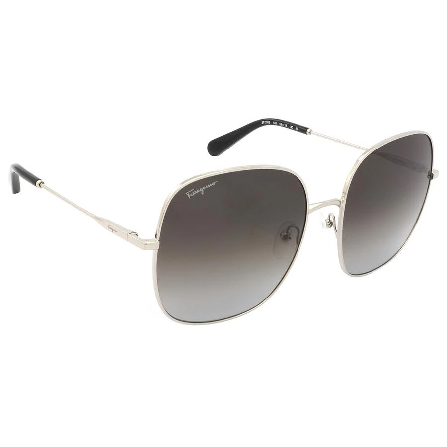 商品Salvatore Ferragamo|菲拉格慕 灰色渐变方形女士太阳镜 SF300S 041 59,价格¥585,第3张图片详细描述