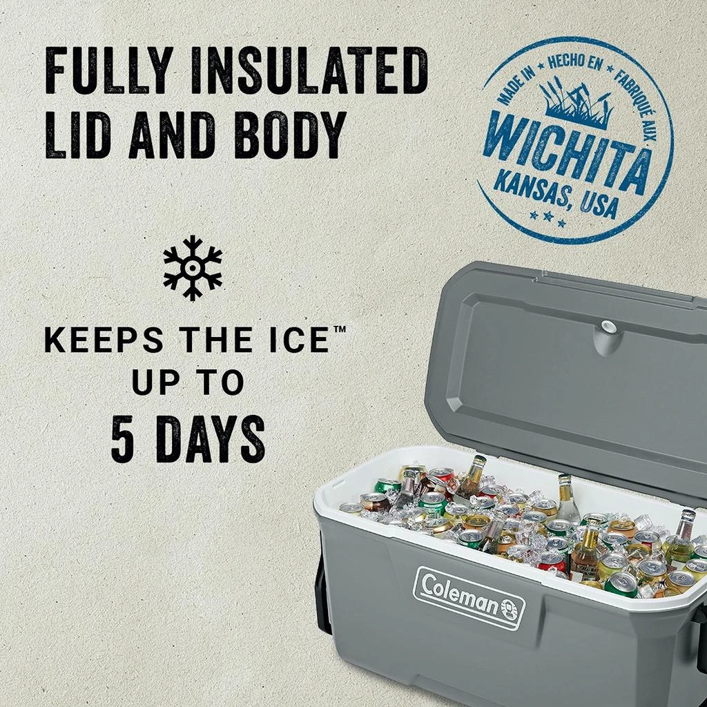 商品Coleman|Coleman Ice Chest | Coleman 316 Series Wheeled Hard Coolers,价格¥626,第2张图片详细描述