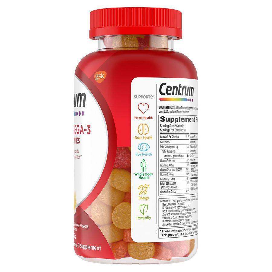 商品Centrum|成人复合维生素软糖含有Omega 3 草莓/柠檬/橙子,价格¥157,第7张图片详细描述