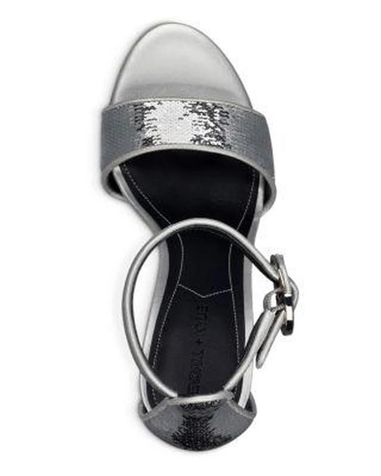 商品Kendall + Kylie|Women's Giselle Sequined High-Heel Sandals,价格¥472,第3张图片详细描述