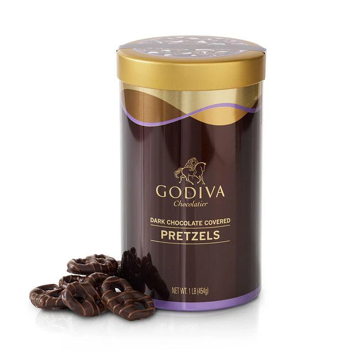商品Godiva|Dark Chocolate Covered Pretzel Tin,价格¥250,第1张图片