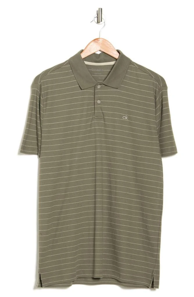 商品Calvin Klein|Liquid Fine Stripe Short Sleeve Polo,价格¥171,第3张图片详细描述