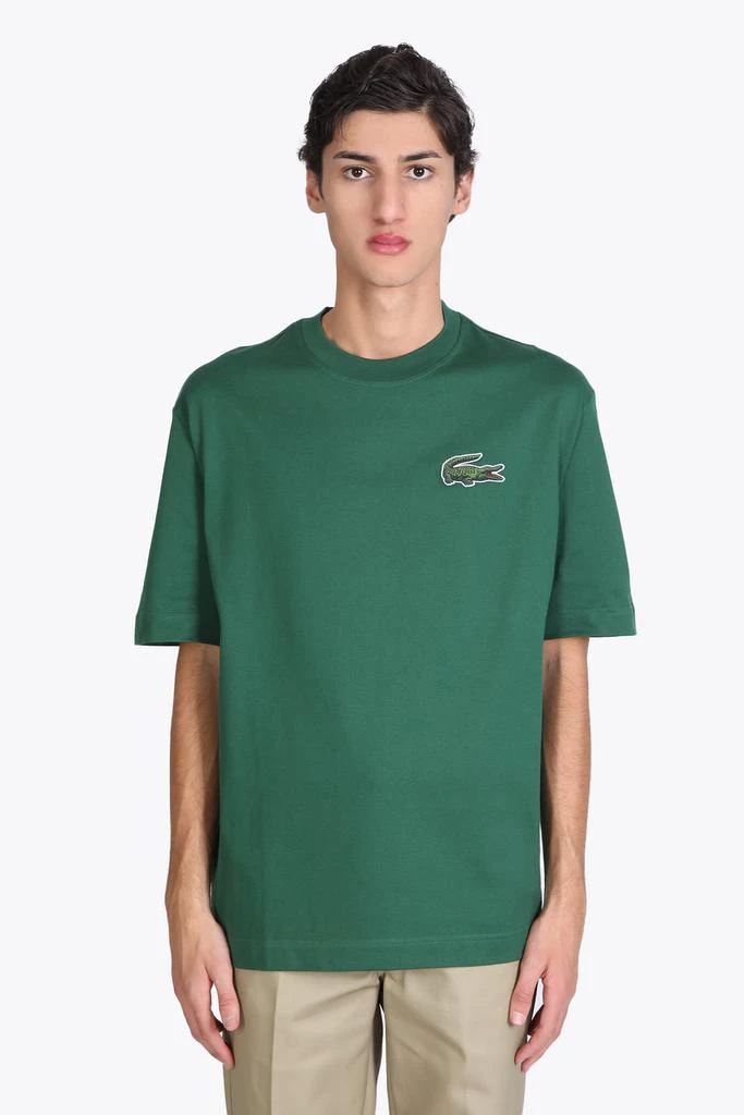 商品Lacoste|T-shirt Green Cotton Oversized T-shirt With Big Crocodile Patch.,价格¥769,第1张图片