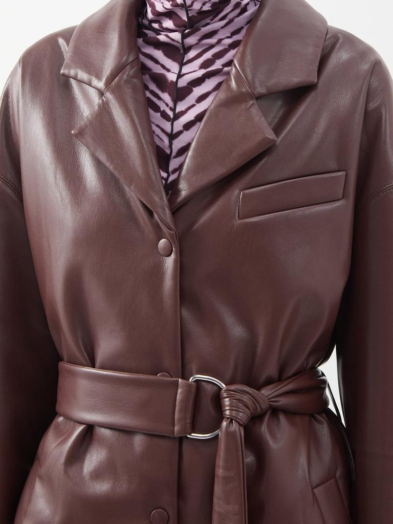 Liban belted faux-leather jacket商品第3张图片规格展示