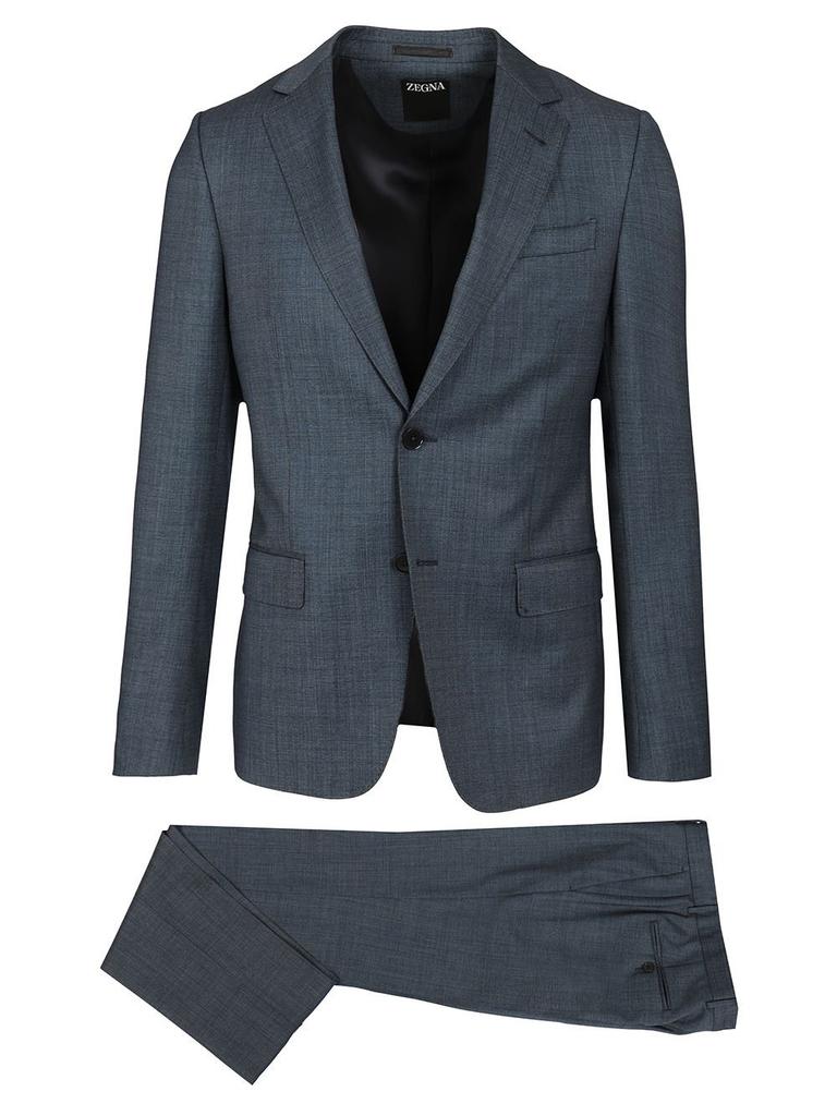 【定価約35万円】Zegna チャコールグレー スリーピース 46size 定価約35万円】Zegna チャコールグレー スリーピース 46siz