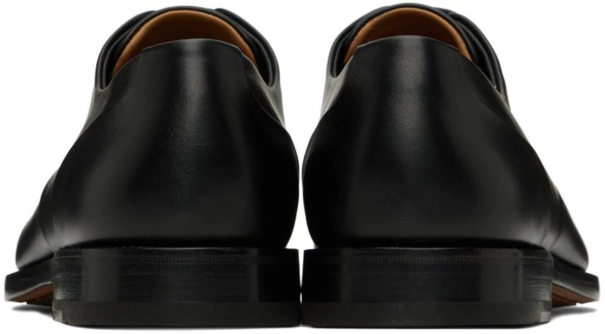 商品Salvatore Ferragamo|Black Perforated Derbys,价格¥3569,第2张图片详细描述