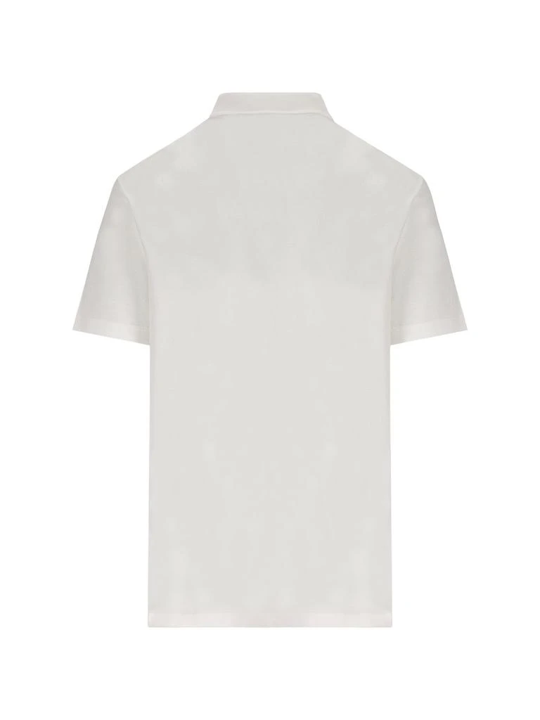 商品Versace|Versace Seashell Baroque-Logo Embroidered Short-Sleeved Polo Shirt,价格¥1950,第2张图片详细描述