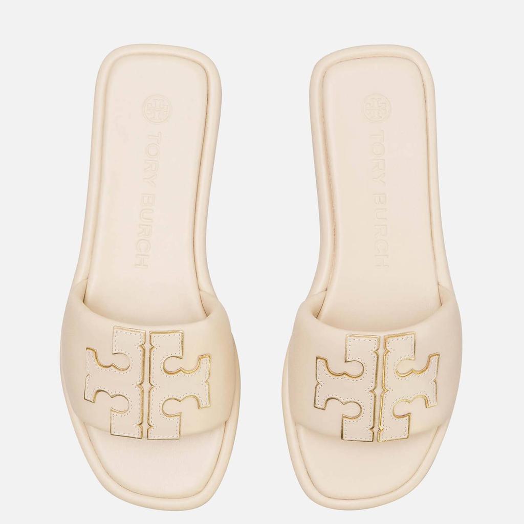 商品Tory Burch|Tory Burch Women's Double T Sport Slide Sandals - Dulce De Leche,价格¥1574,第1张图片