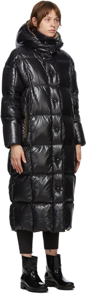 商品Moncler|Black Down Parnaiba Long Coat,价格¥17884,第4张图片详细描述