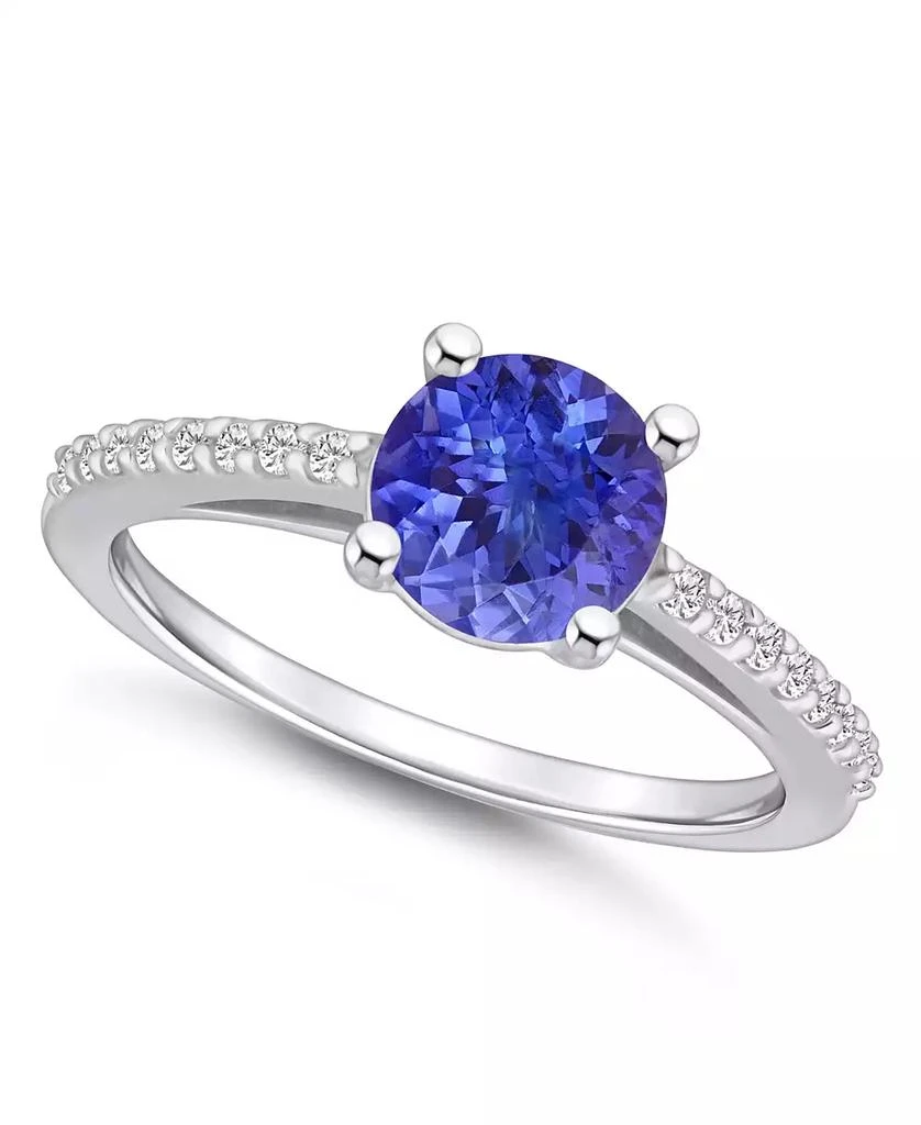 商品Macy's|Tanzanite (1-3/8 Ct. t.w.) and Diamond (1/6 Ct. t.w.) Ring,价格¥15360,第1张图片