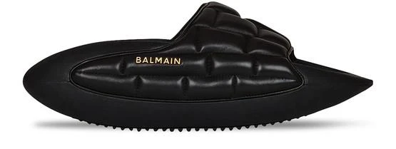 商品Balmain|B-IT 马特拉斯纹皮革穆勒鞋,价格¥4354,第1张图片