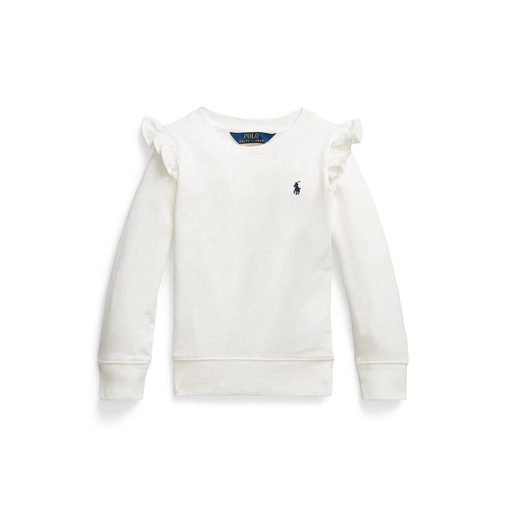 商品Ralph Lauren|Ruffled Spa Terry Sweatshirt (Toddler),价格¥178,第1张图片