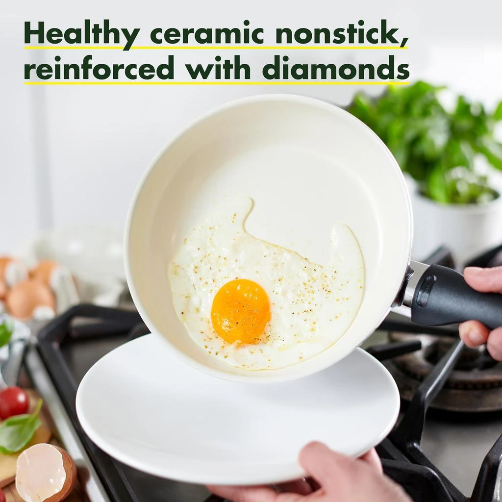 商品Greenpan|Rio Ceramic Non-Stick Frypan Set,价格¥378,第3张图片详细描述