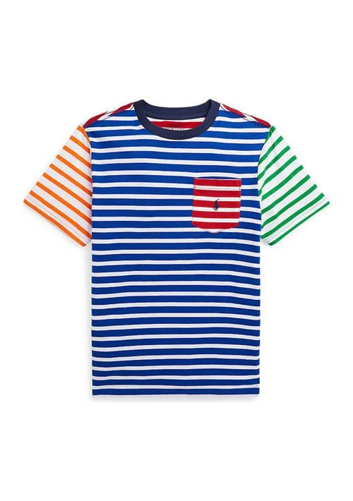 商品Ralph Lauren|Lauren Childrenswear Boys 8 20 Striped Cotton Jersey Pocket T Shirt,价格¥171,第1张图片