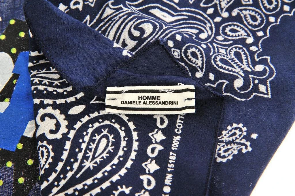 商品DANIELE ALESSANDRINI|Daniele Alessandrini Scarf Scarves Foulard in Blue,价格¥787,第3张图片详细描述