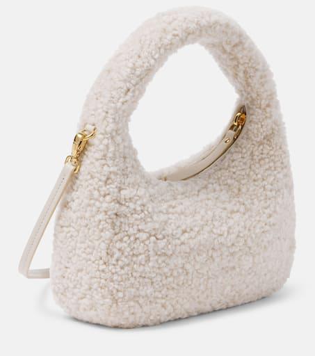 Miu Miu Wander Small shearling shoulder bag - Free Shipping