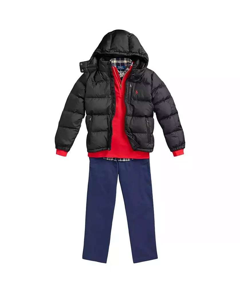 商品Ralph Lauren|Big Boys Ripstop Down Hooded Jacket,价格¥1007,第3张图片详细描述