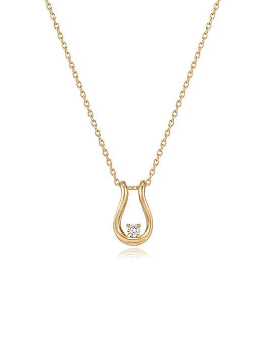 Petitlor 14K U Necklace HL4N12400Y4420商品第1张图片规格展示