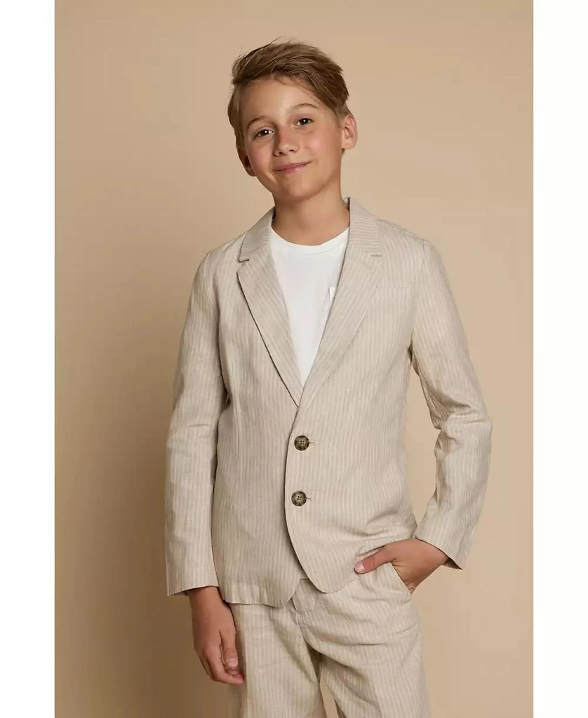 商品Brooks Brothers|B by Big Boys Linen Blend Blazer,价格¥321,第1张图片