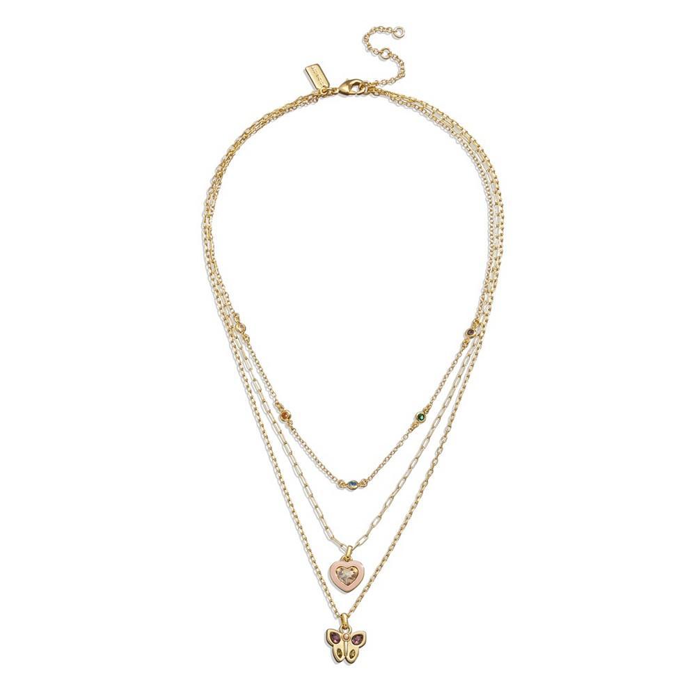 商品Coach|Faux Stone and Imitation Pearl Mixed Charm Layered Necklace,价格¥1181,第6张图片详细描述