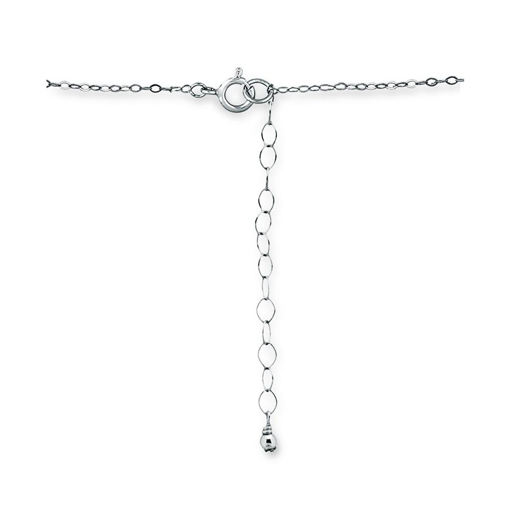 Multi-Stone Circle Wreath Pendant Necklace in 18k Gold-Plated Sterling Silver, 16" + 2" extender, Created for Macy's商品第4张图片规格展示