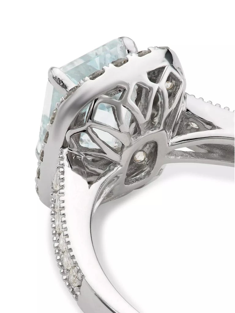 商品Saks Fifth Avenue Collection|14K White Gold, Aquamarine & 0.52 TCW Diamond Ring,价格¥18143,第3张图片详细描述