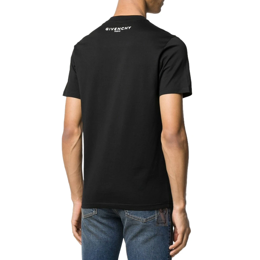 GIVENCHY 男士黑色棉质 T 恤 BM70WP3002-001 商品