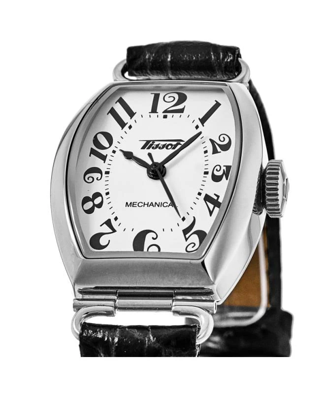 商品Tissot|Tissot Heritage Porto Mechanical White Dial Leather Strap Women's Watch T128.161.16.012.00,价格¥4267,第2张图片详细描述