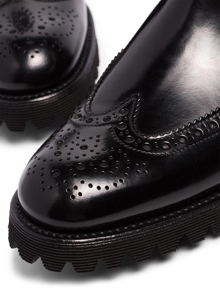 Church's Women's  Black Leather Ankle Boots商品第5张图片规格展示