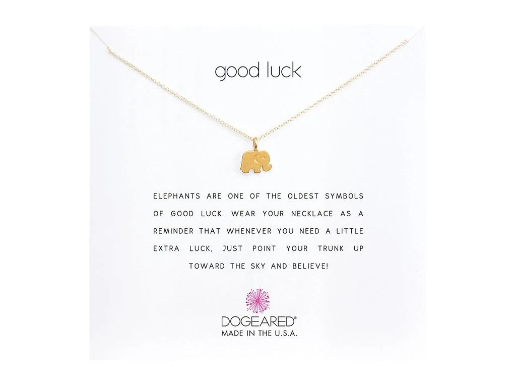 商品Dogeared|Good Luck Elephant Reminder Necklace,价格¥477,第1张图片