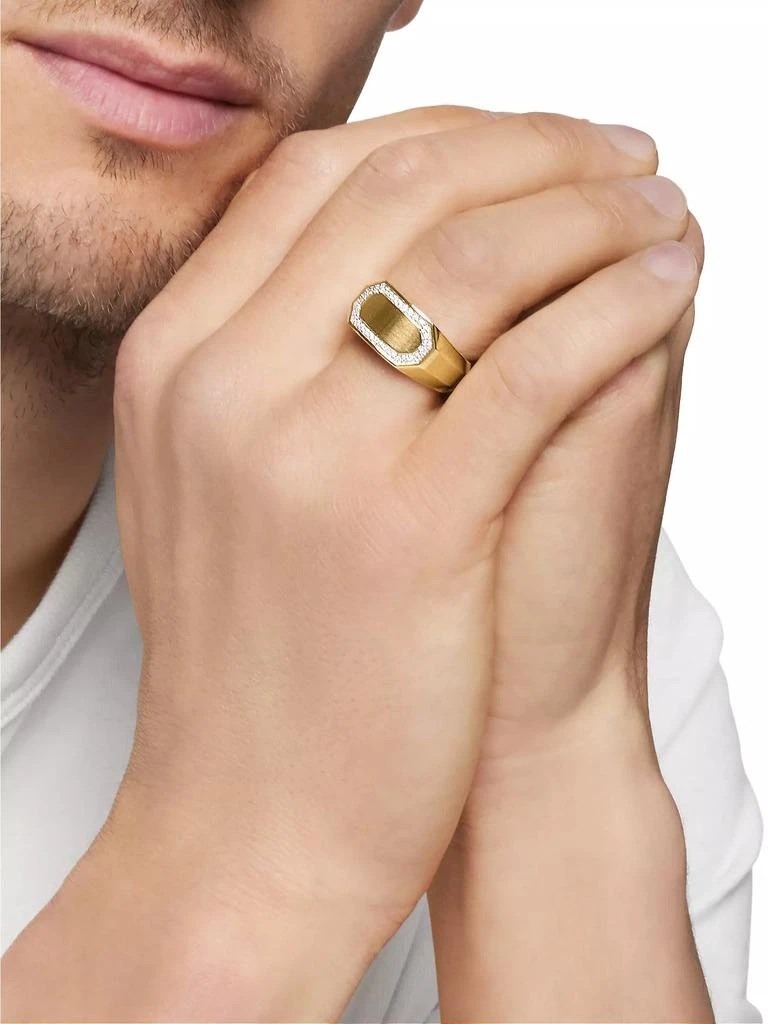 Streamline Cigar Band Ring in 18K Yellow Gold, 10.5MM 商品