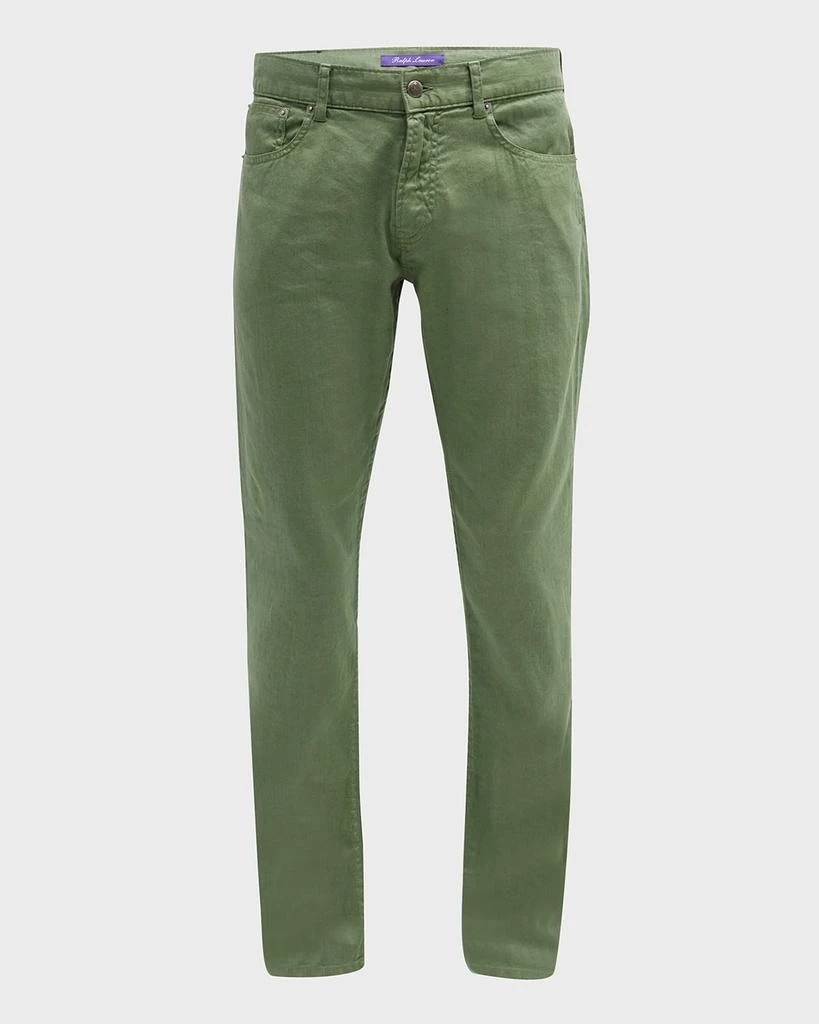 商品Ralph Lauren|Men's Slim Fit Linen-Cotton Stretch Jeans,价格¥2224,第2张图片详细描述