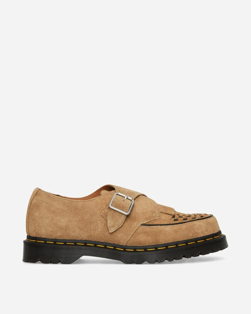 商品Dr. Martens|Ramsey Suede Kiltie Buckle Creepers Tan,价格¥931,第1张图片