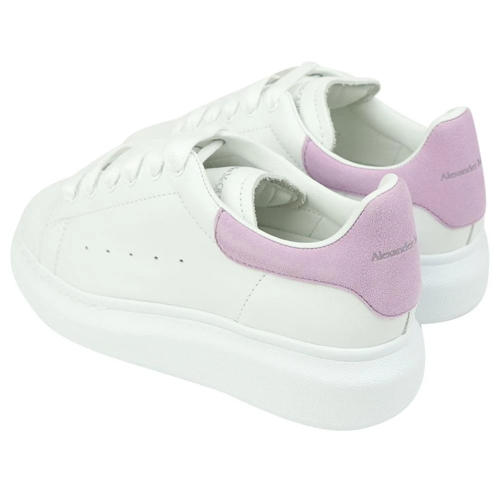 商品Alexander McQueen|White & Lilac Lace Up Trainers,价格¥1206,第2张图片详细描述