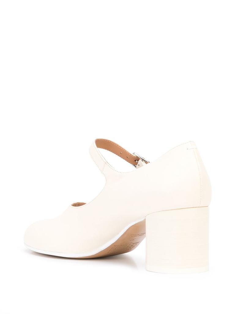 商品MAISON MARGIELA|MAISON MARGIELA WOMEN TABI MARY JANE PUMPS VINTAGE LEATHER,价格¥3400,第6张图片详细描述