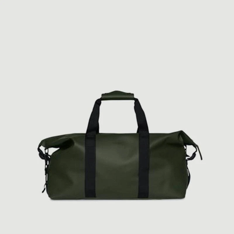 商品RAINS|Weekend bag in coated canvas Green Rains,价格¥582,第1张图片