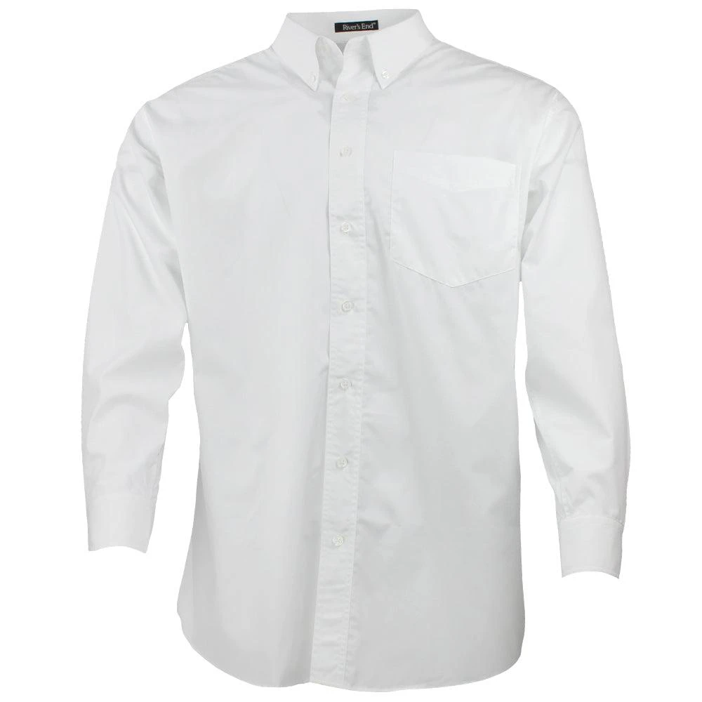 商品River's End|Solid Wrinkle Resistant Long Sleeve Button Up Shirt,价格¥192,第1张图片