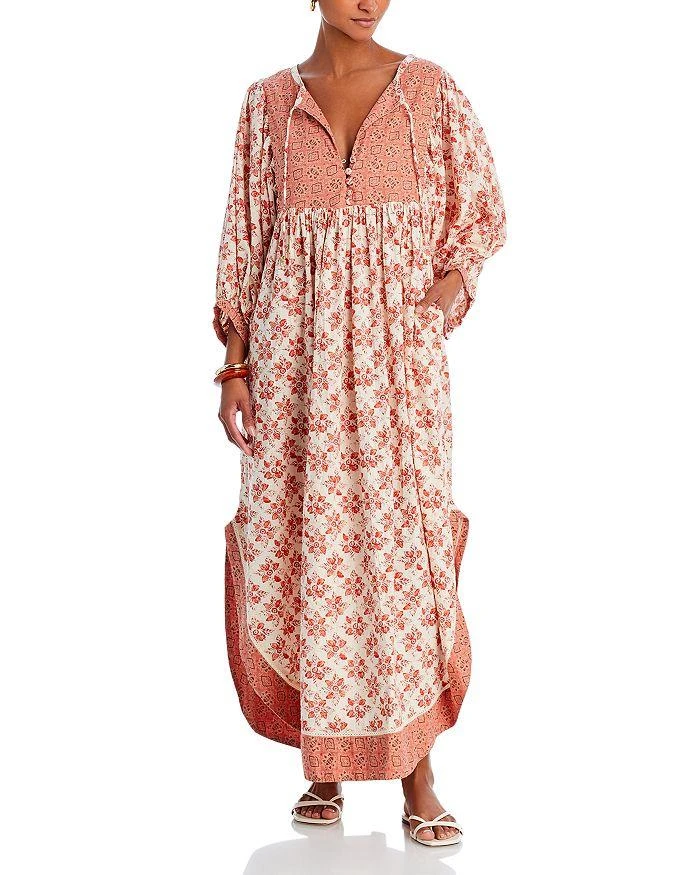 商品Free People|Cotton Blend Hazy Maisy Printed Maxi Dress,价格¥382,第1张图片