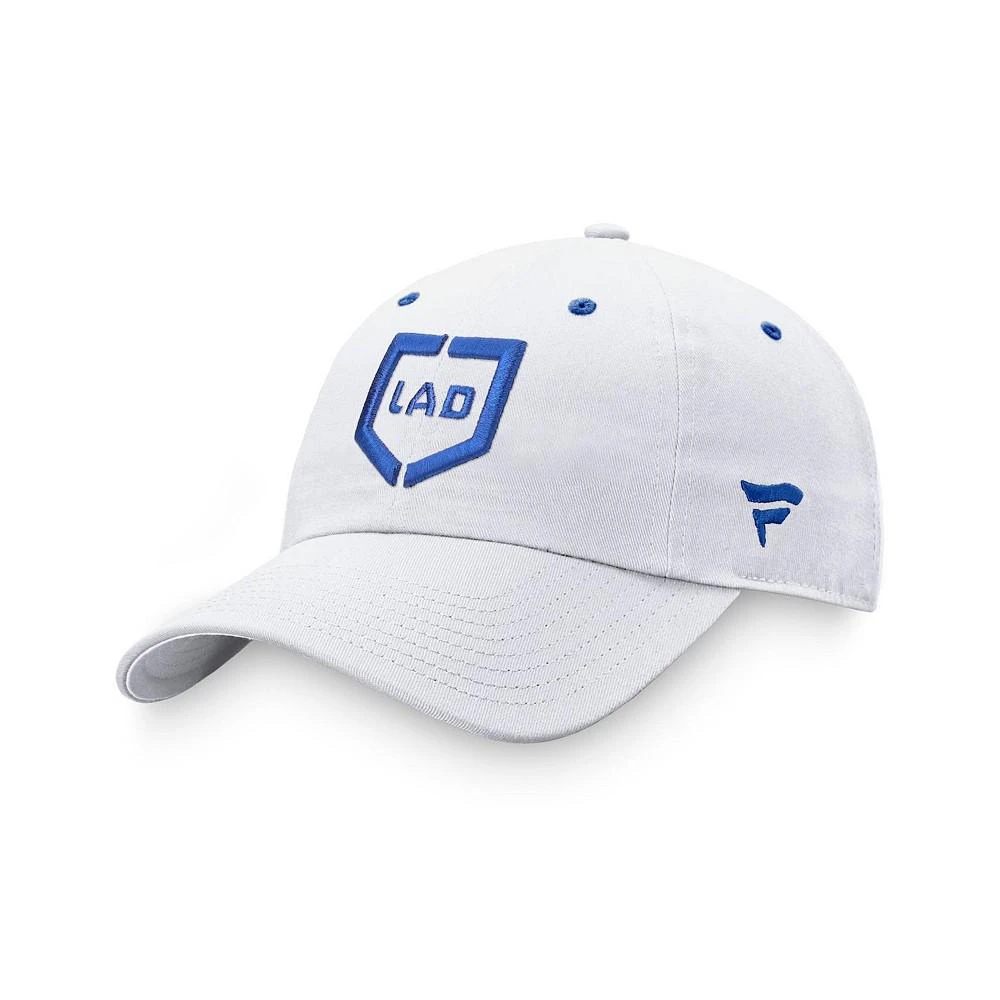 商品Fanatics|Men's Branded White Los Angeles Dodgers Iconic Home Plate Adjustable Hat,价格¥137,第4张图片详细描述