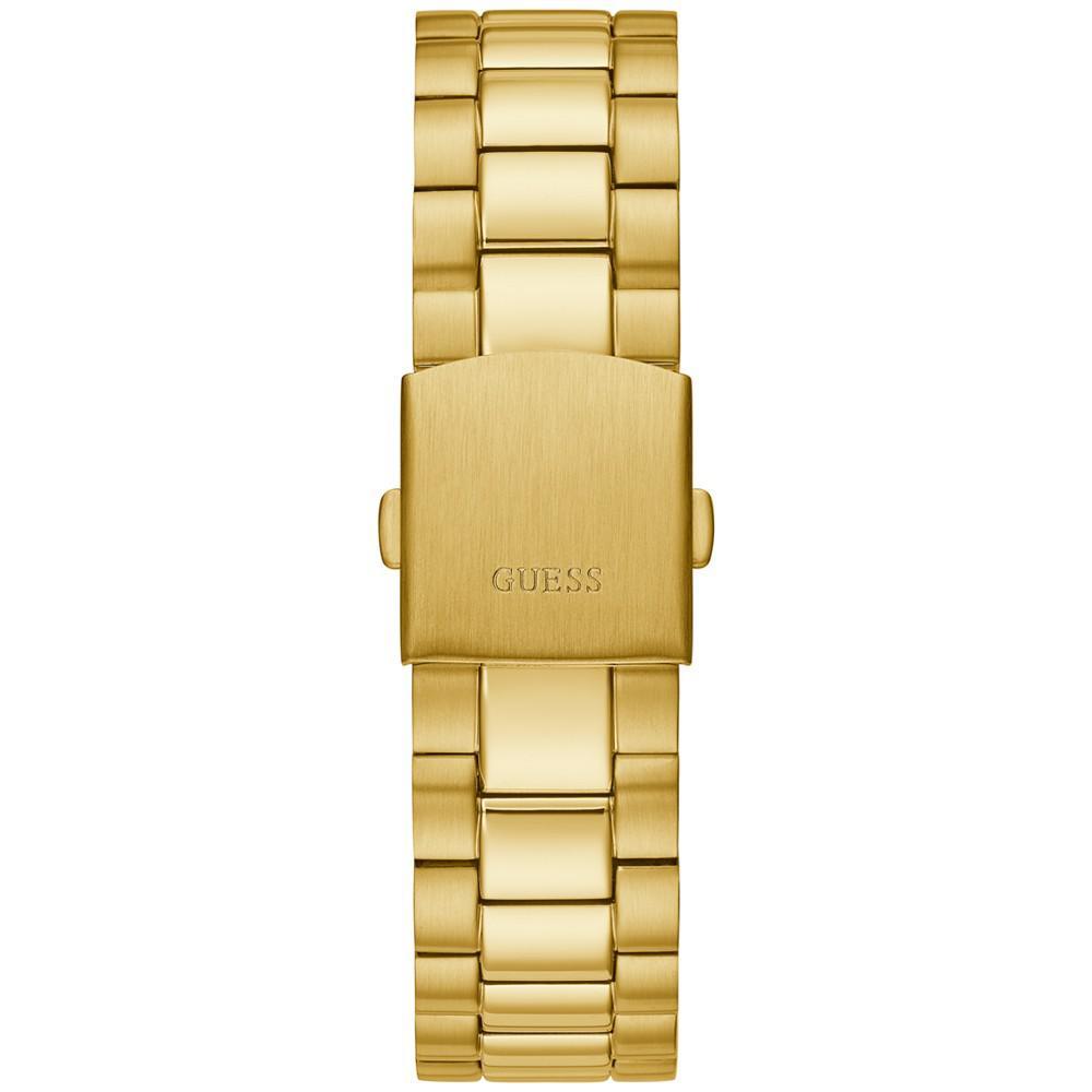 商品GUESS|Men's Gold-Tone Stainless Steel Bracelet Watch, 42mm,价格¥760,第6张图片详细描述