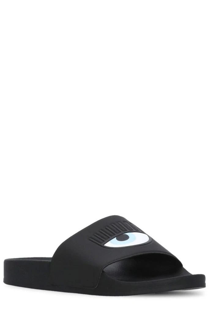 商品Chiara Ferragni|Chiara Ferragni Logo Printed Open-Toe Pool Slides,价格¥612,第2张图片详细描述