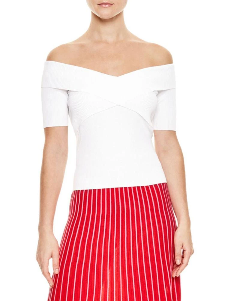 商品Sandro|Galina Off-The-Shoulder Top,价格¥1068,第1张图片