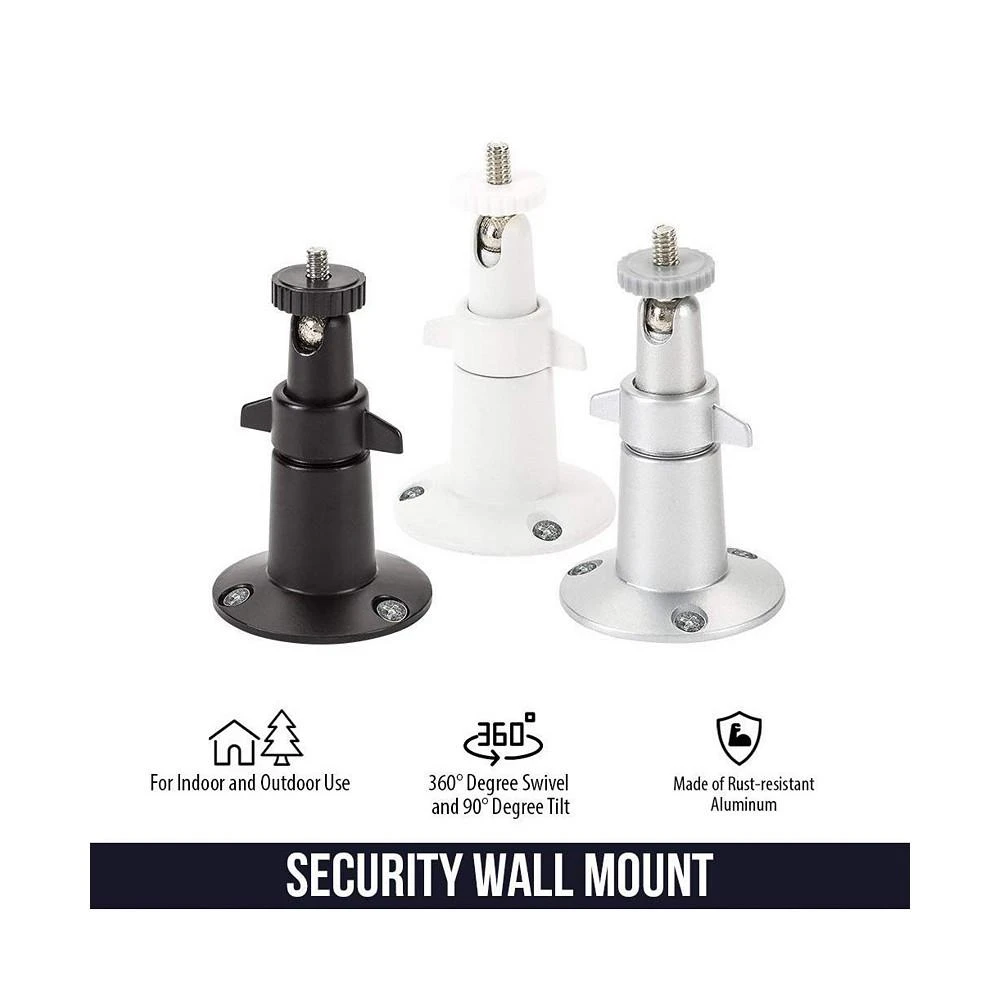 商品Wasserstein|Adjustable Indoor and Outdoor Security Metal Wall Mount for Arlo Pro, Pro 2, Pro 3, Pro 4, Ultra, Ultra 2 Cameras (2 Pack, Black),价格¥135,第2张图片详细描述