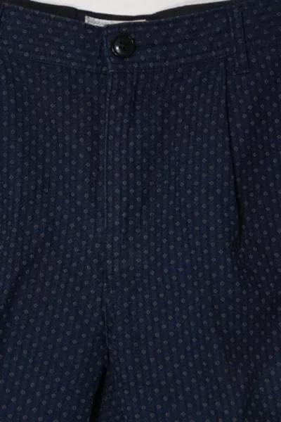 Vintage Ikat Woven Pattern Pleated Shorts商品第2张图片规格展示