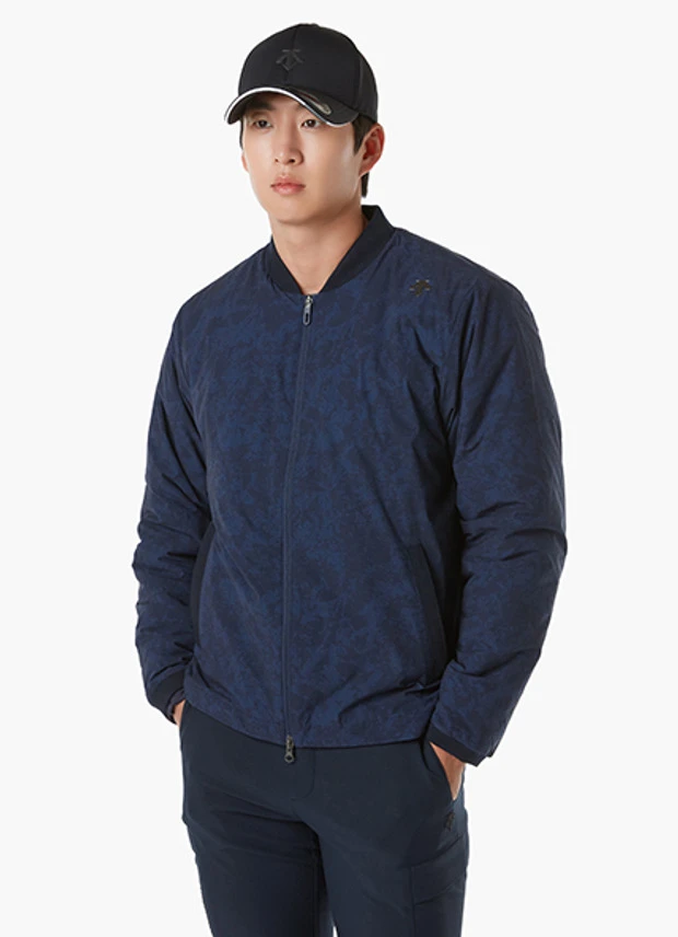 商品【预售商品15天发货】 DESCENTE|高球系列男士图案保暖外套适合户外活动 DP32MFBL92-BLUG,价格¥2240,第1张图片