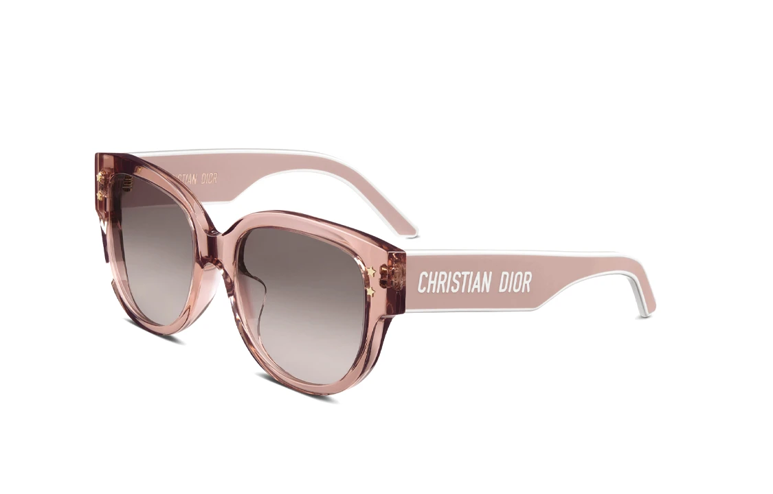 商品[国内直发] Dior|迪奥 镜腿徽标 椭圆形 太阳眼镜 女款 粉色,价格¥2703,第1张图片